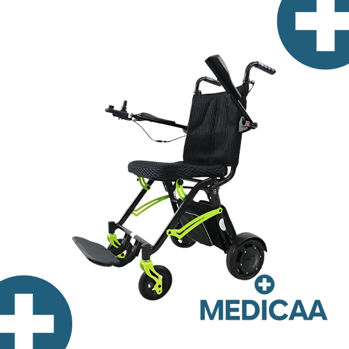 Fauteuil roulant electrique ultra leger Daniel accoudoirs