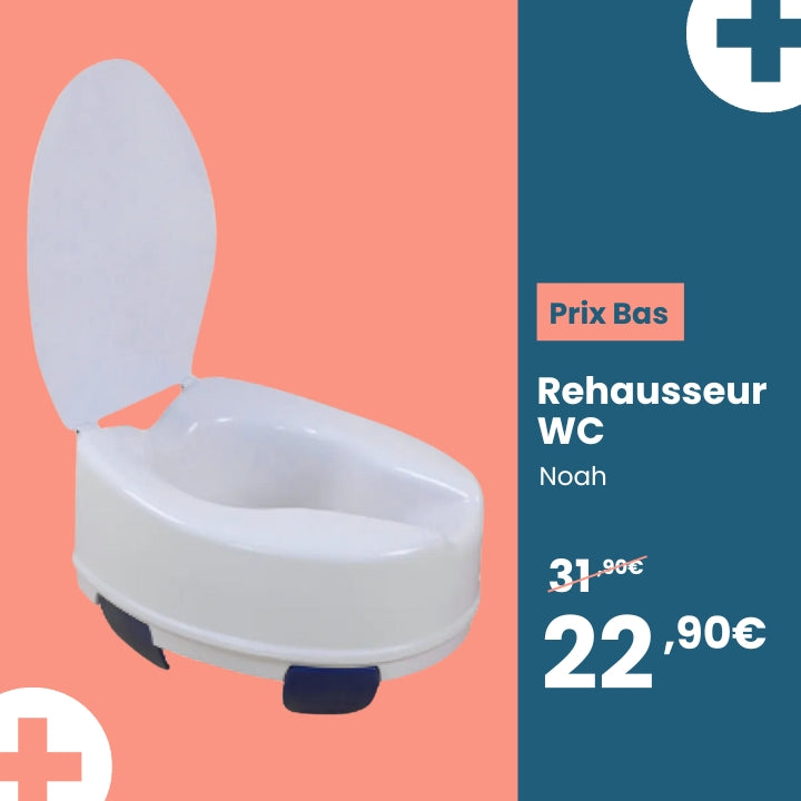 Medicaa rehausseur wc toilette 10cm Noah prix