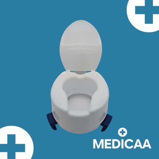 Rehausseur de toilette clipsable avec couvercle Noah