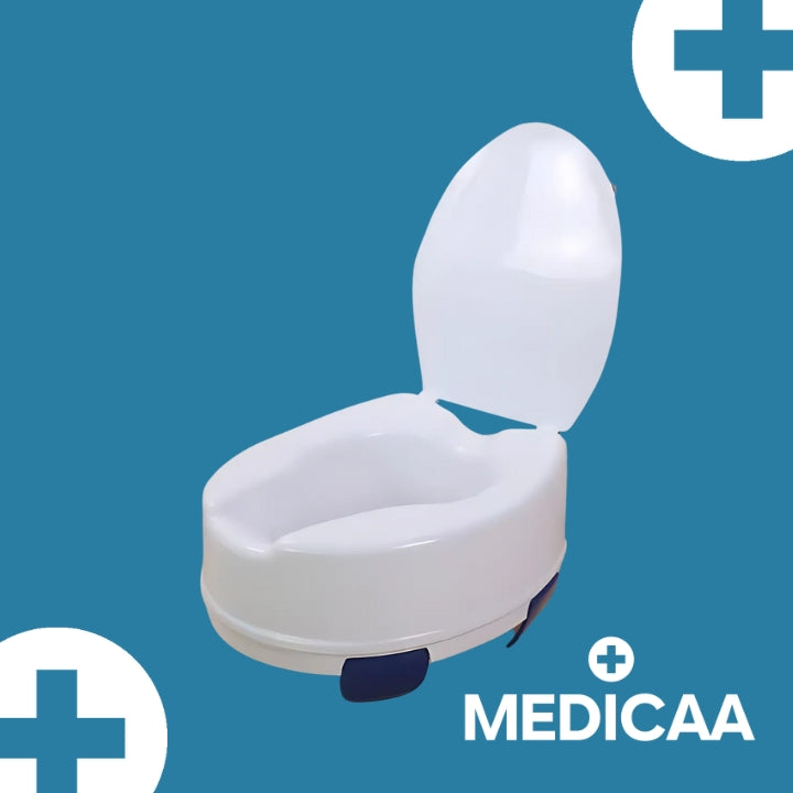 Medicaa rehausseur wc toilette 10cm Noah gauche profil