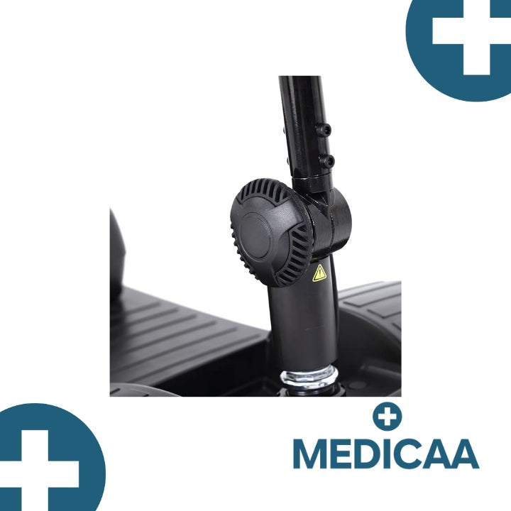 Medicaa scooter electrique 4 roues seniors personne agees Adrien detail rotule direction pliage