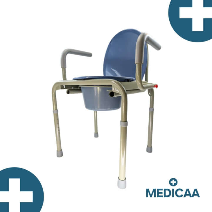 Medicaa Tomy cadre toilette chaise garde robe rehausseur profil gauche