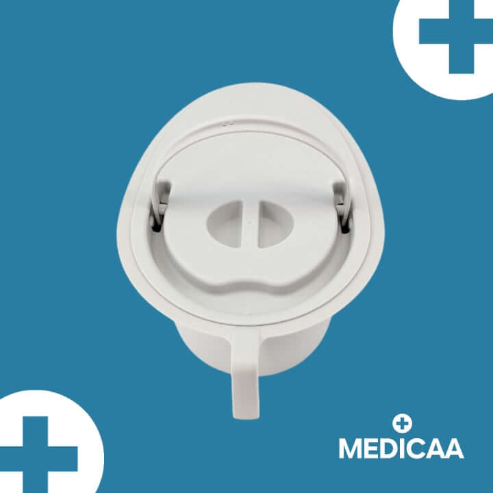 Medicaa chaise percee garde robe douche reglable en hauteur Olivia seau poignée arriere