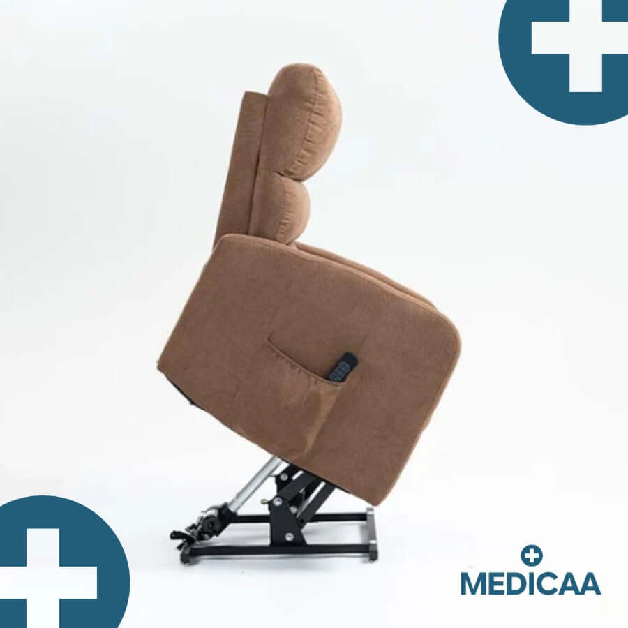 Medicaa tranquille emile fauteuil releveur 3 moteurs arthur chocolat releveur cote