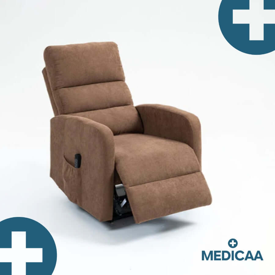 Medicaa tranquille emile fauteuil releveur 3 moteurs arthur chocolat releve jambes