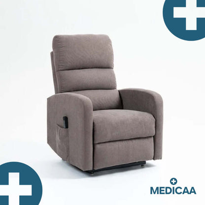Medicaa Fauteuil releveur relax tranquille emile 3 moteurs gris fonce profil