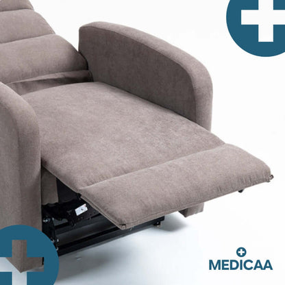 Medicaa Fauteuil releveur relax tranquille emile 3 moteurs gris fonce releveur releve jambe horizontal