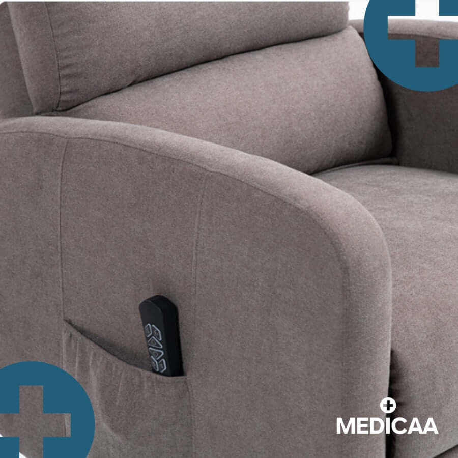 Medicaa Fauteuil releveur relax tranquille emile 3 moteurs gris fonce detail 