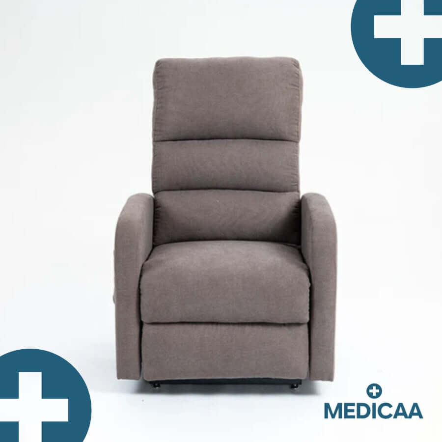Medicaa Fauteuil releveur relax tranquille emile 3 moteurs gris fonce face