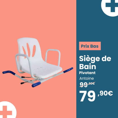 Medicaa siege de bain pivotant antoine personnes agees seniors prix
