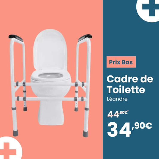 Medicaa cadre de toilette wc personne agée prix