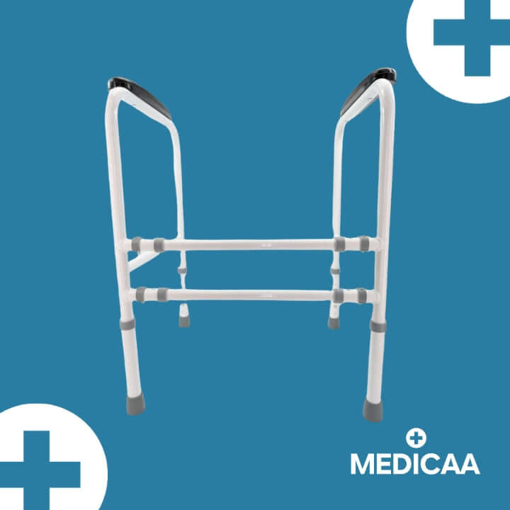 Medicaa cadre de toilette wc personne agée devant