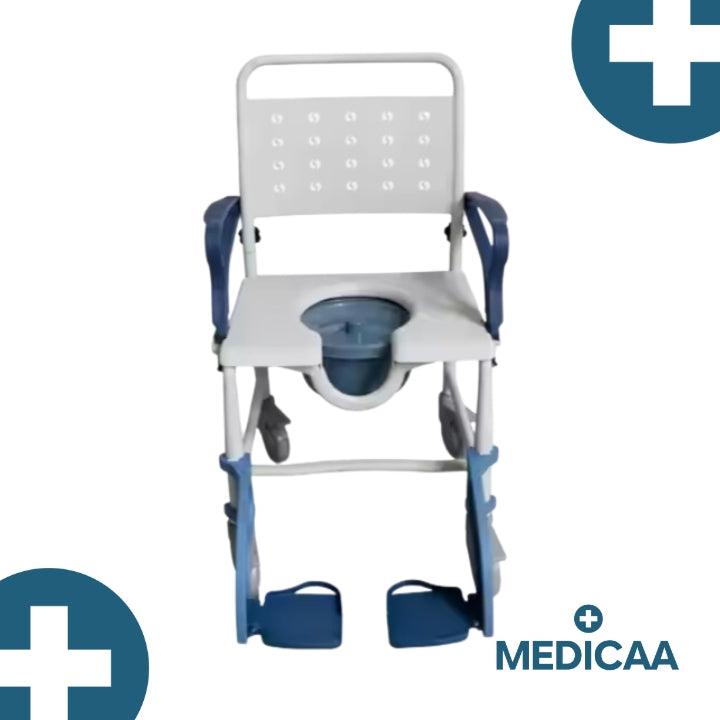 Medicaa fauteuil douche chaise percee roulette usage intensif amanda rotterdam face