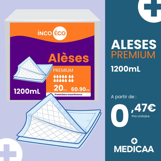 Alèse Jetable Premium - 60 x 90 cm - Incoeco