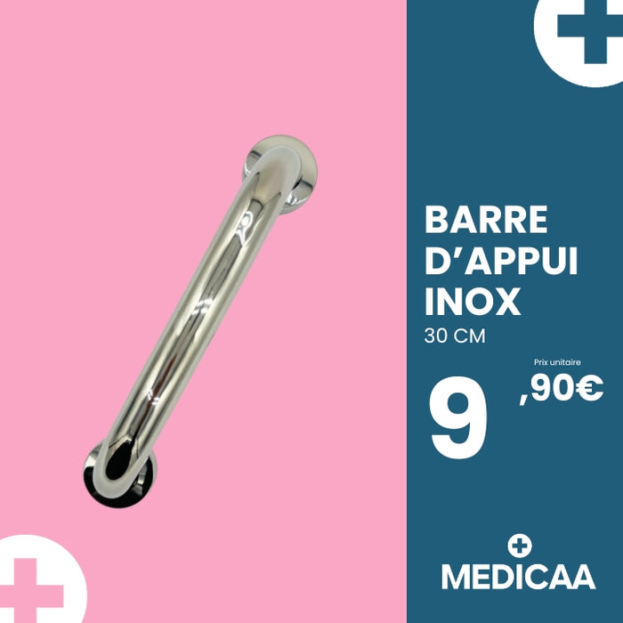 Barre d'Appui Inox 30cm