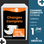 Changes Complets Extreme - Ultra Absorbants - 5400 mL - Taille XL - IncoEco