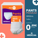 Culotte Ultra Absorbante - Pants Premium - 3650 mL - Taille L - IncoEco