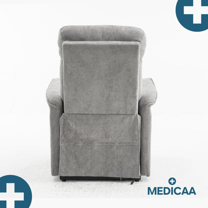 Medicaa fauteuil releveur 1 moteur eco modele albert coloris gris fonce marque tranquille emile