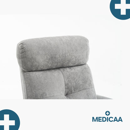 Medicaa fauteuil releveur 1 moteur eco modele albert coloris gris fonce marque tranquille emile