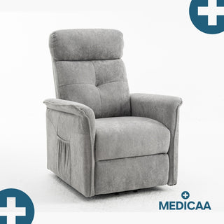 Fauteuil relax releveur 2 fonctions (1 moteur) – Albert – Gris foncé