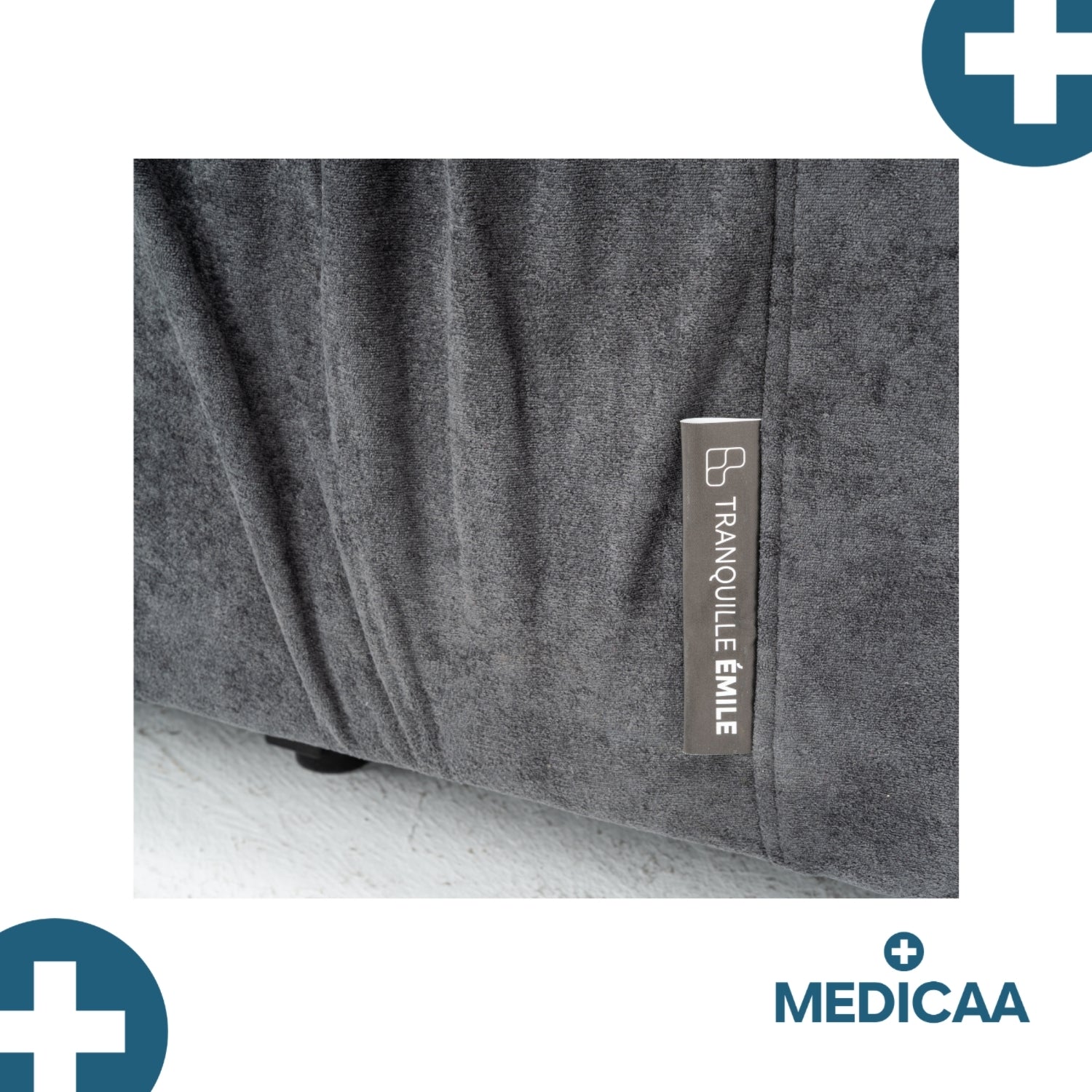 Medicaa fauteuil releveur 1 moteur premium coloris anthracite modele Anatole de marque Tranquille Emile