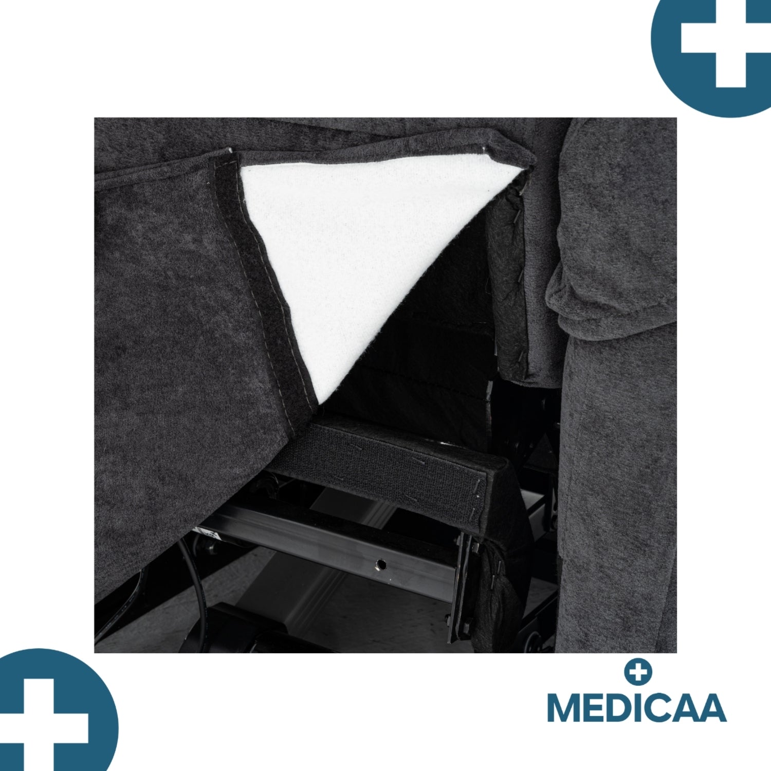 Medicaa fauteuil releveur 1 moteur premium coloris anthracite modele Anatole de marque Tranquille Emile
