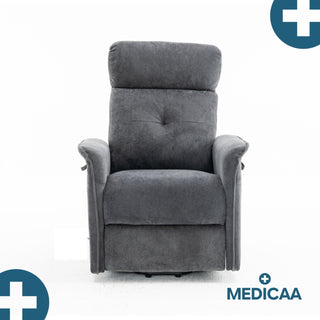 Fauteuil relax releveur 2 fonctions (1 moteur) – Anatole – Anthracite