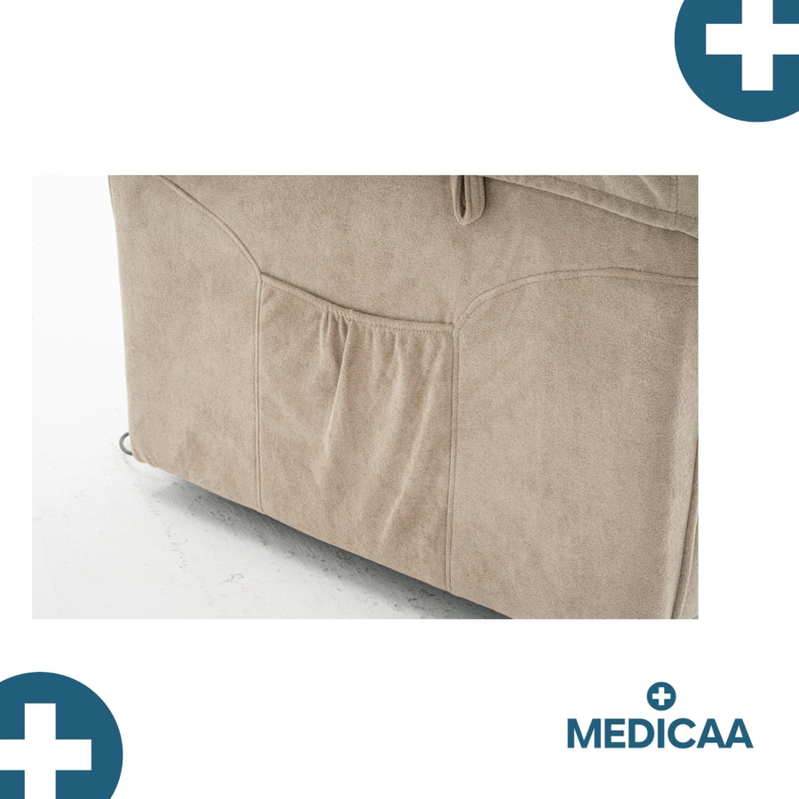 Medicaa fauteuil releveur 1 moteur gamme premium modele anatole coloris Beige marque tranquille emile