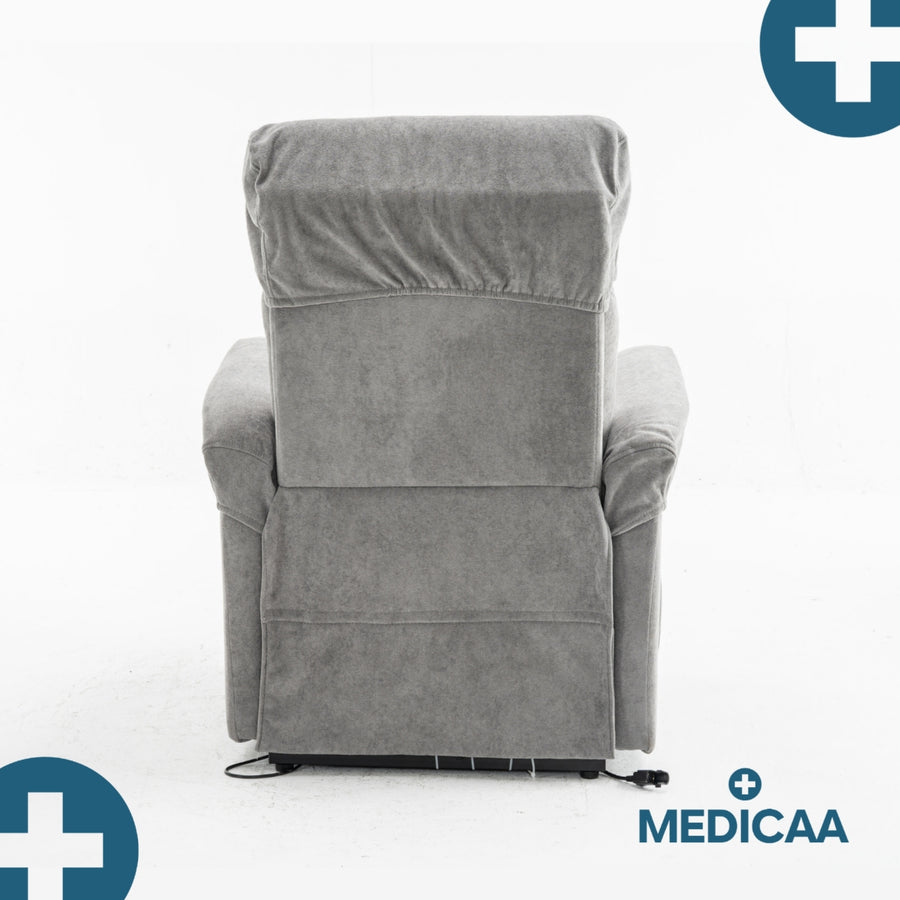 Fauteuil Releveur Premium - 1 Moteur - Gris Foncé - Modèle Anatole - Tranquille Émile