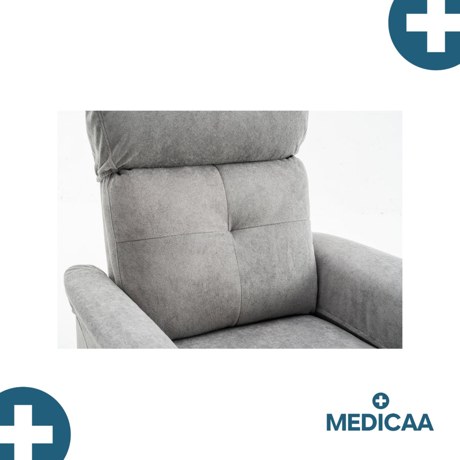 Fauteuil Releveur Premium - 1 Moteur - Gris Foncé - Modèle Anatole - Tranquille Émile
