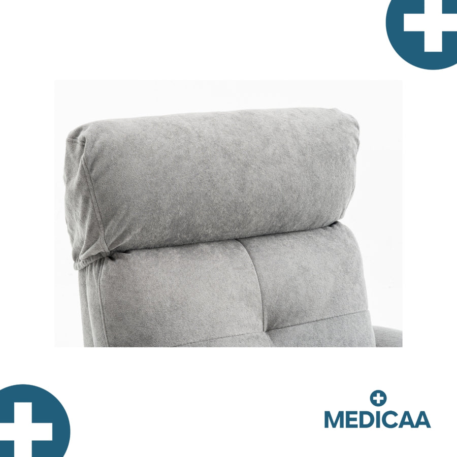Fauteuil Releveur Premium - 1 Moteur - Gris Foncé - Modèle Anatole - Tranquille Émile