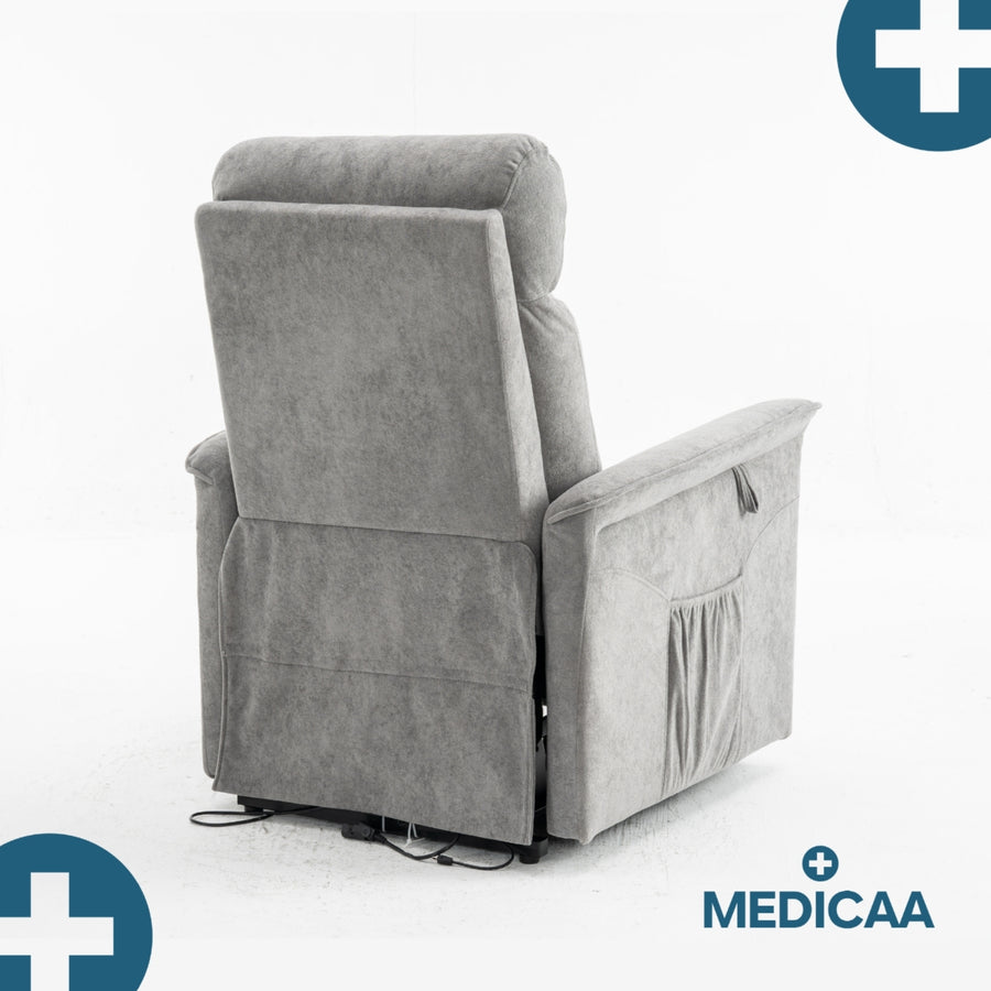Fauteuil Releveur Premium - 1 Moteur - Gris Foncé - Modèle Anatole - Tranquille Émile