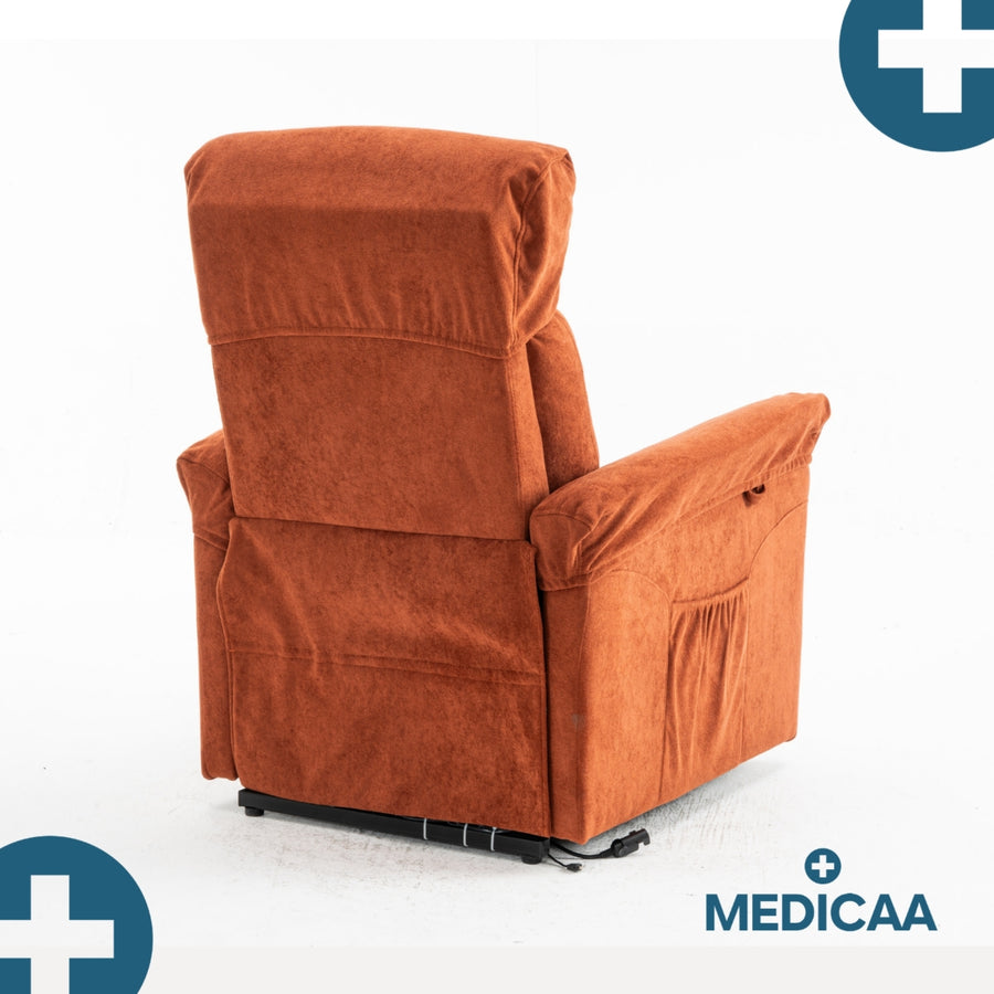 Fauteuil Releveur Premium - 1 Moteur - Rouge - Modèle Anatole - Tranquille Émile