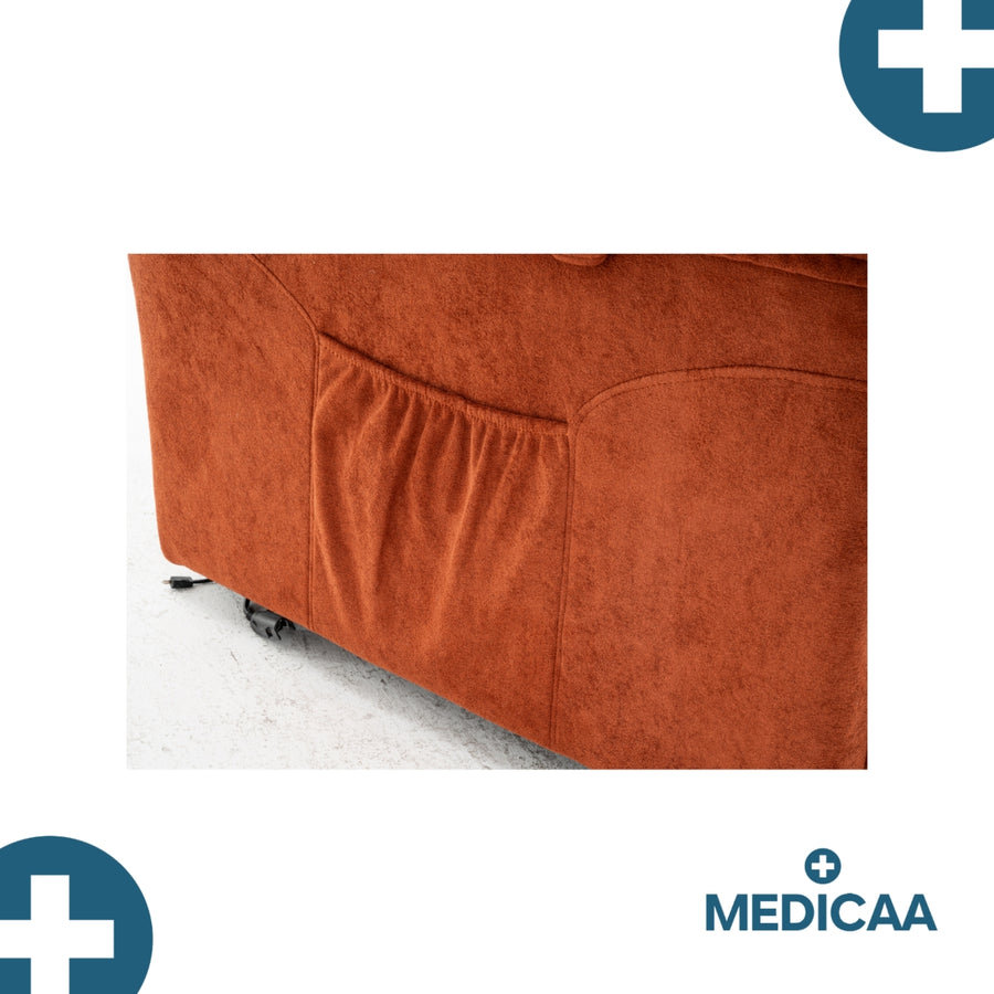 Fauteuil Releveur Premium - 1 Moteur - Rouge - Modèle Anatole - Tranquille Émile