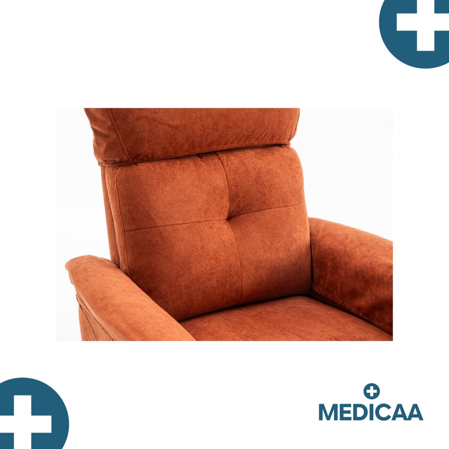 Fauteuil Releveur Premium - 1 Moteur - Rouge - Modèle Anatole - Tranquille Émile