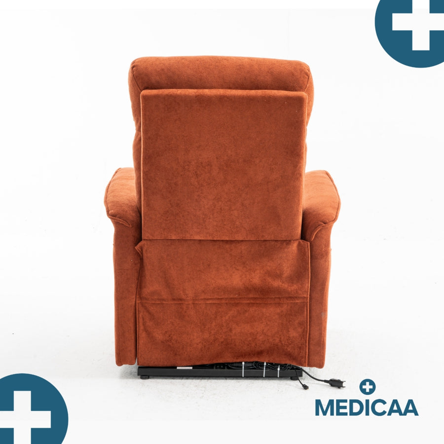 Fauteuil Releveur Premium - 1 Moteur - Rouge - Modèle Anatole - Tranquille Émile