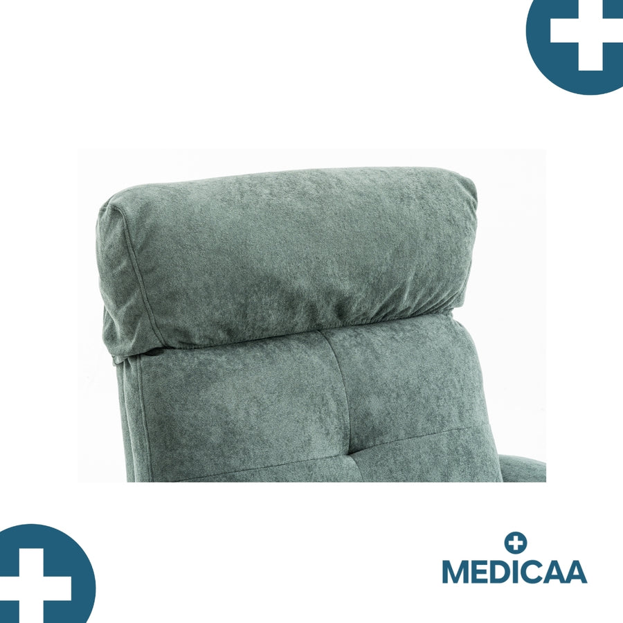 Fauteuil Releveur Premium - 1 Moteur - Vert - Modèle Anatole - Tranquille Émile