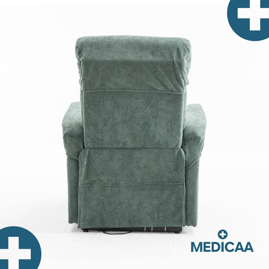 Fauteuil Releveur Premium - 1 Moteur - Vert - Modèle Anatole - Tranquille Émile