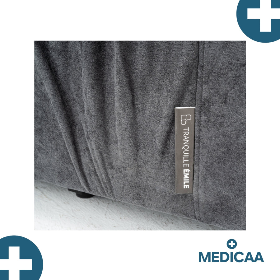 Medicaa fauteuil releveur 2 moteurs premium modele Fernand coloris Anthracite marque Tranquille Emile