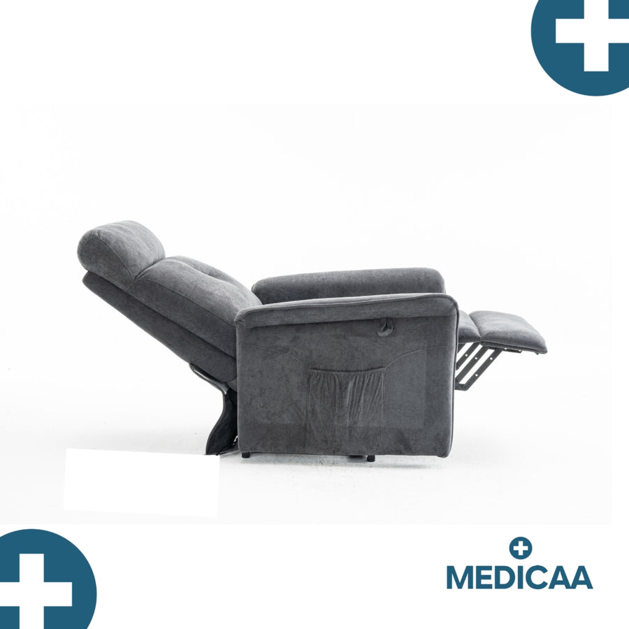 Medicaa fauteuil releveur 2 moteurs premium modele Fernand coloris Anthracite marque Tranquille Emile