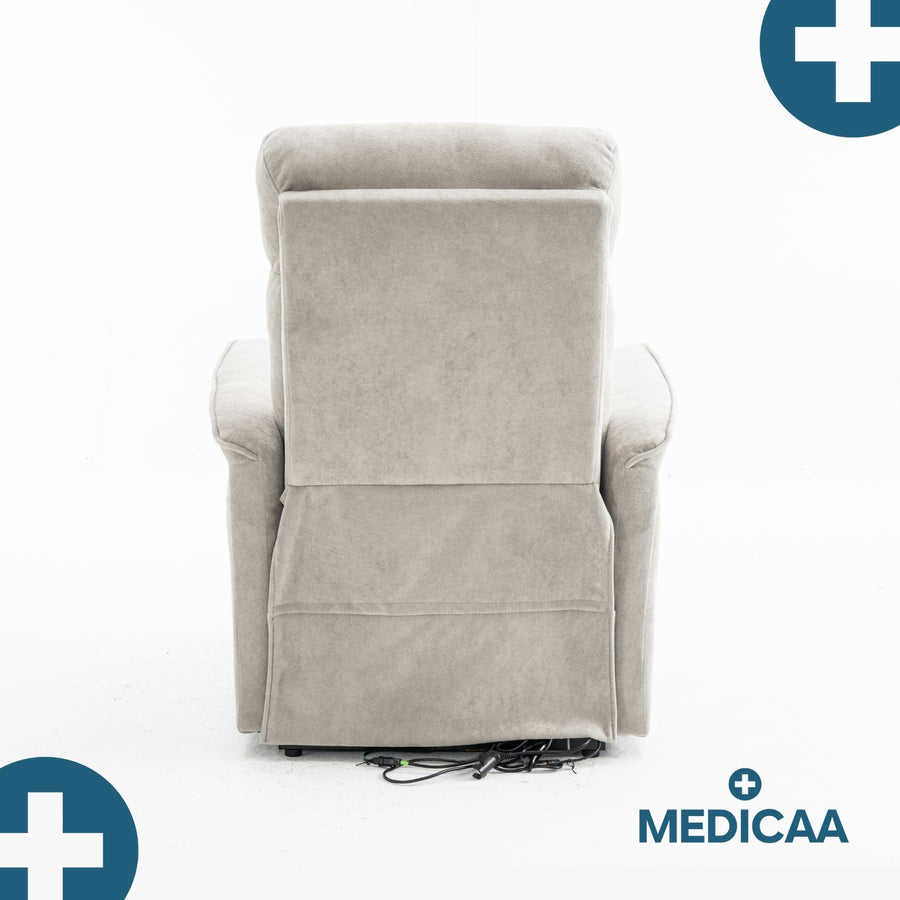 Fauteuil Releveur Premium - 2 Moteurs - Gris Clair - Modèle Fernand - Tranquille Émile