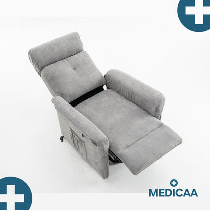 Fauteuil Releveur Premium - 2 Moteurs - Gris Foncé - Modèle Fernand - Tranquille Émile