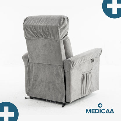 Fauteuil Releveur Premium - 2 Moteurs - Gris Foncé - Modèle Fernand - Tranquille Émile