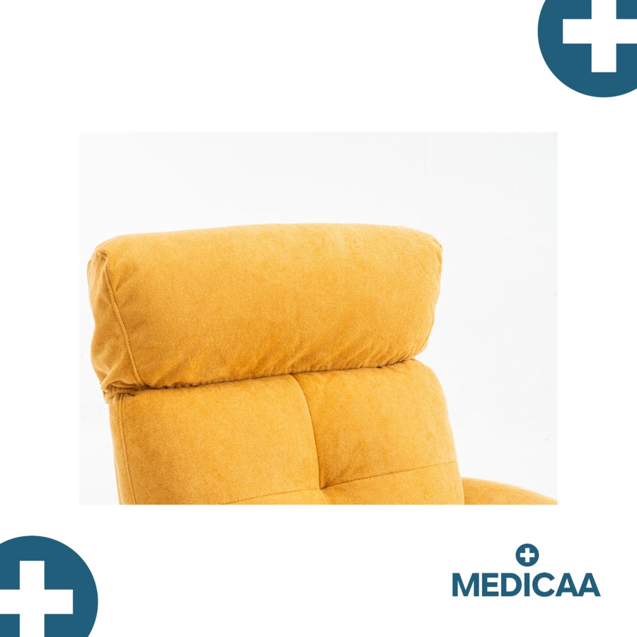 Fauteuil relax releveur 3 fonctions (2 moteurs) – Fernand – Jaune