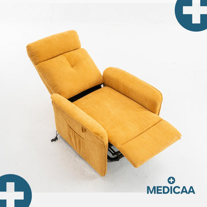 Fauteuil Releveur Premium - 2 Moteurs - Jaune - Modèle Fernand - Tranquille Émile