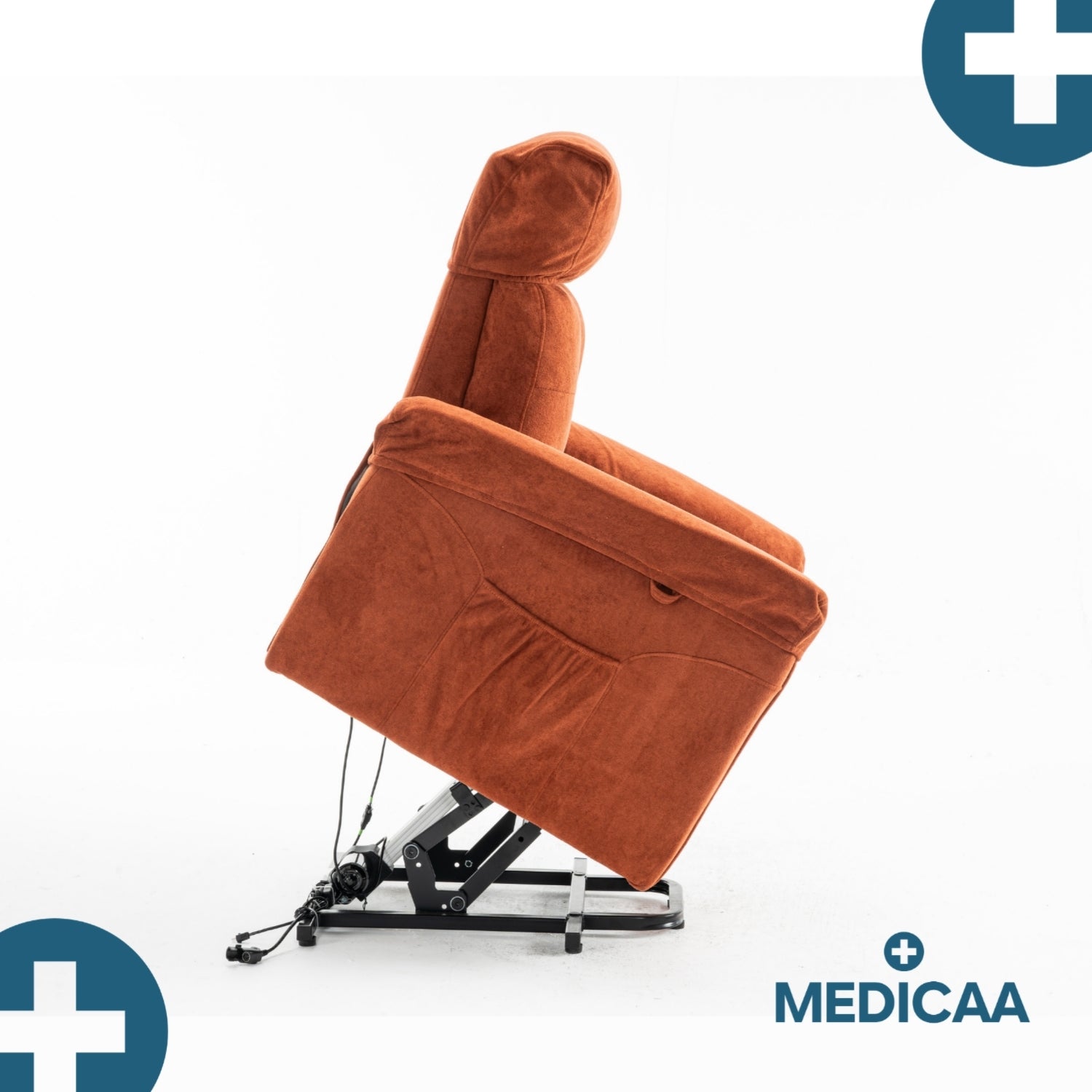 Fauteuil Releveur Premium - 2 Moteurs - Rouge - Modèle Fernand - Tranquille Émile