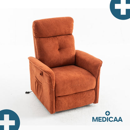 Fauteuil Releveur Premium - 2 Moteurs - Rouge - Modèle Fernand - Tranquille Émile