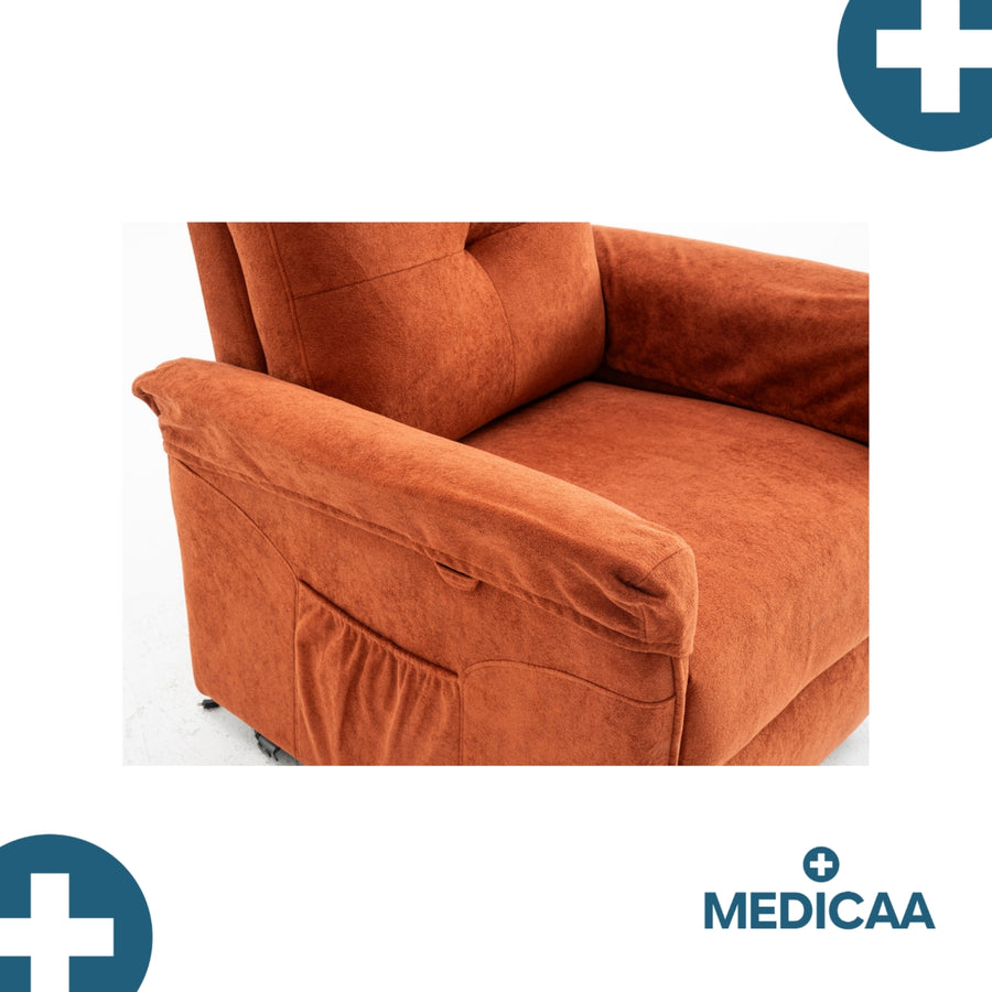 Fauteuil Releveur Premium - 2 Moteurs - Rouge - Modèle Fernand - Tranquille Émile