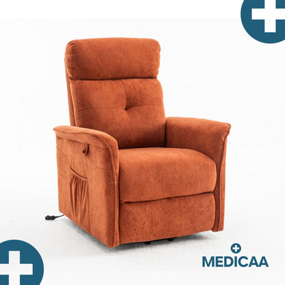 Fauteuil Releveur Premium - 2 Moteurs - Rouge - Modèle Fernand - Tranquille Émile
