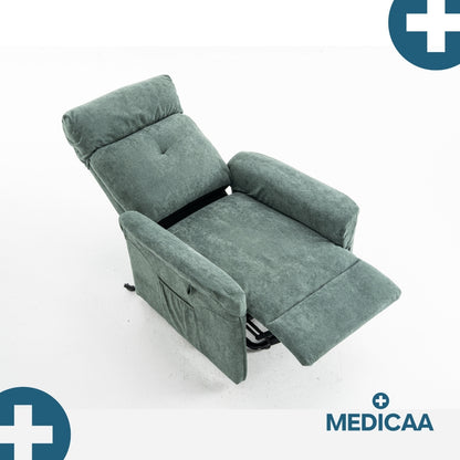 Fauteuil Releveur Premium - 2 Moteurs - Vert - Modèle Fernand - Tranquille Émile